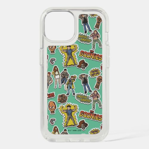 The Goonies Retro Sticker Pattern iPhone 15 Case