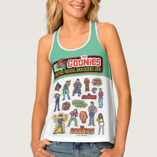 The Goonies Retro Sticker Sheet Graphic Tank Top