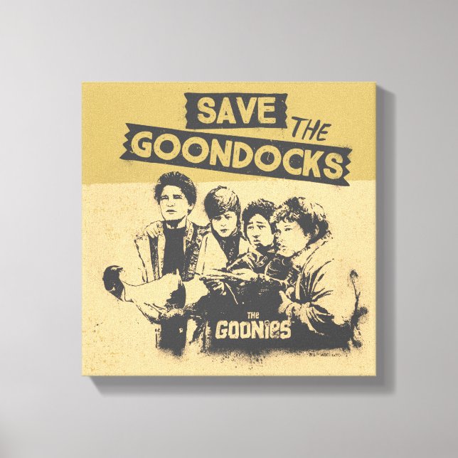 The Goonies "Save The Goon Docks" Canvas Print (Front)
