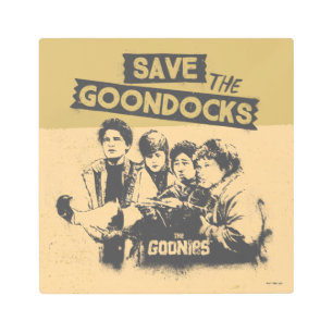 The Goonies "Save The Goon Docks" Metal Print