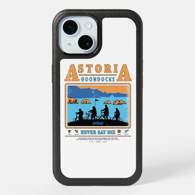 The Goonies Silhouettes Over Astoria Goondocks iPhone 15 Case (Back)