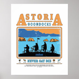 The Goonies Silhouettes Over Astoria Goondocks Poster