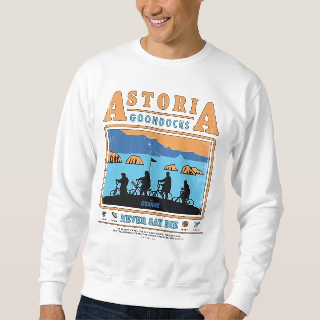 The Goonies Silhouettes Over Astoria Goondocks Sweatshirt (Front)