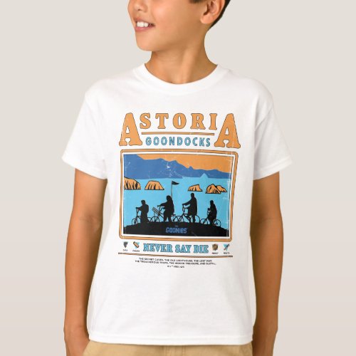 The Goonies Silhouettes Over Astoria Goondocks T_Shirt