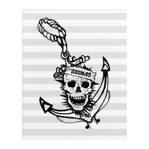The Goonies Skull  Anchor Graphic Acrylic Print
