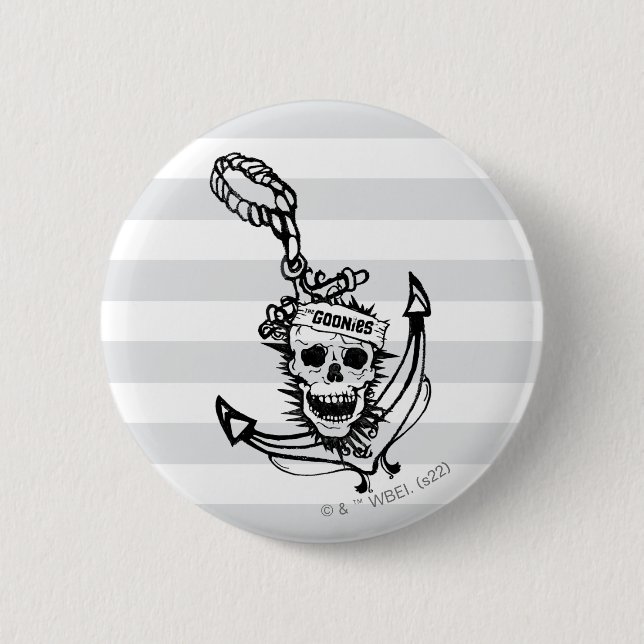 The Goonies Skull & Anchor Graphic Button (Front)