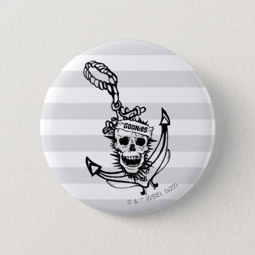 The Goonies Skull  Anchor Graphic Button