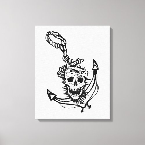 The Goonies Skull  Anchor Graphic Canvas Print