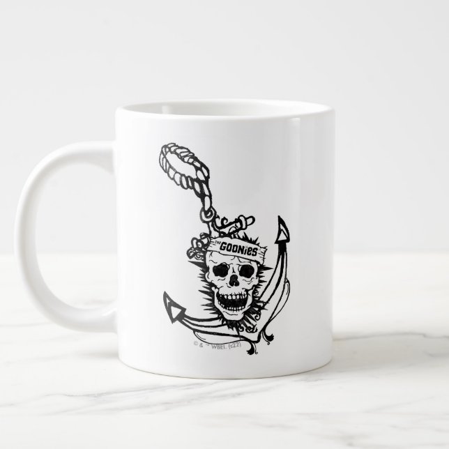 The Goonies Skull & Anchor Graphic Giant Coffee Mug (Left)