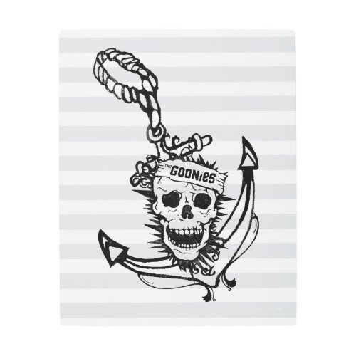 The Goonies Skull  Anchor Graphic Metal Print