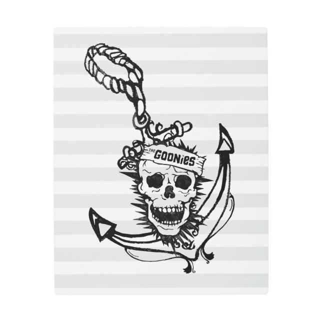 The Goonies Skull & Anchor Graphic Metal Print (Front)