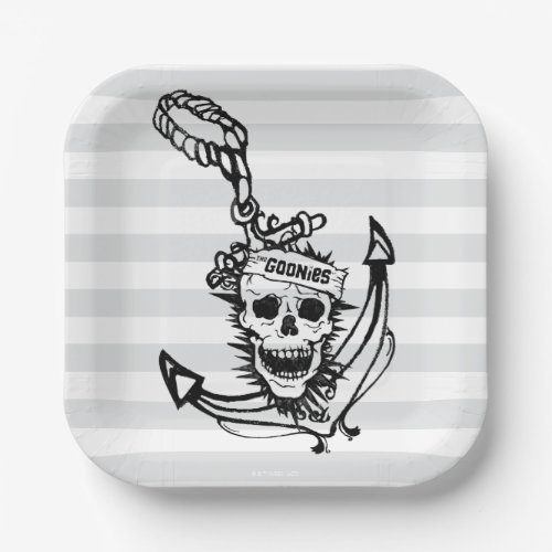 The Goonies Skull  Anchor Graphic Paper Plates