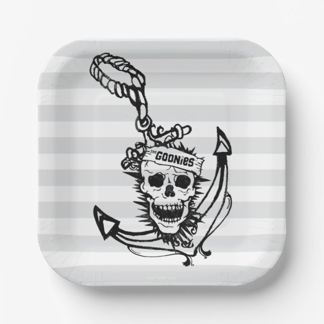 The Goonies Skull & Anchor Graphic Paper Plates (Front)