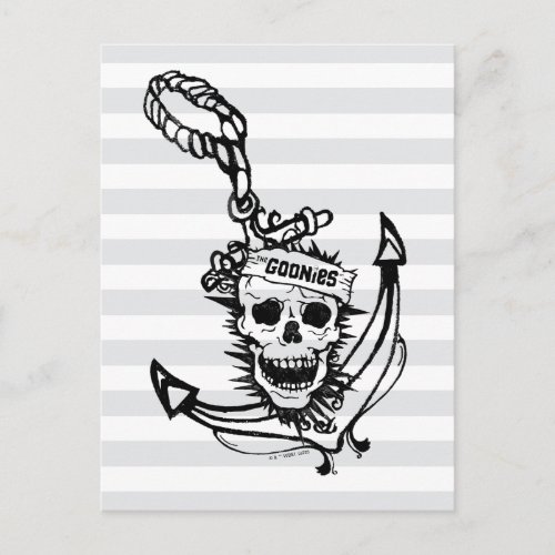 The Goonies Skull  Anchor Graphic Postcard