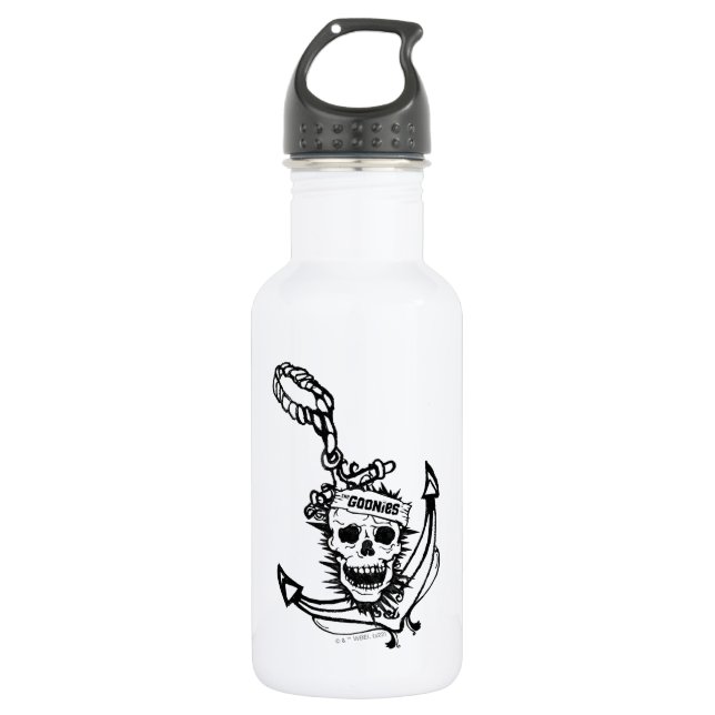 The Goonies Skull & Anchor Graphic Stainless Steel Water Bottle (Front)