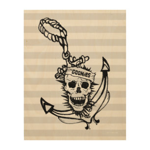 The Goonies Skull & Anchor Graphic Wood Wall Art