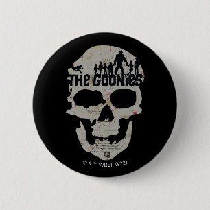 The Goonies Skull Silhouette Graphic Button