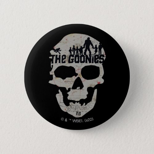 The Goonies Skull Silhouette Graphic Button