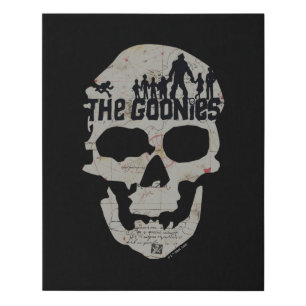 The Goonies Skull Silhouette Graphic Faux Canvas Print