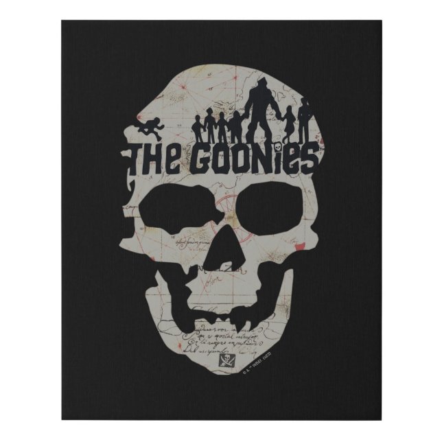 The Goonies Skull Silhouette Graphic Faux Canvas Print (Front)
