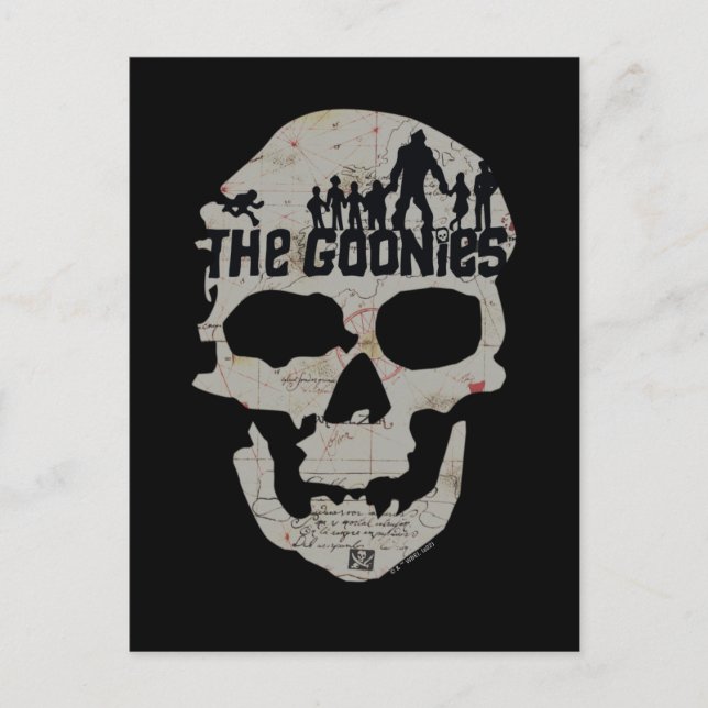 The Goonies Skull Silhouette Graphic Postcard (Front)