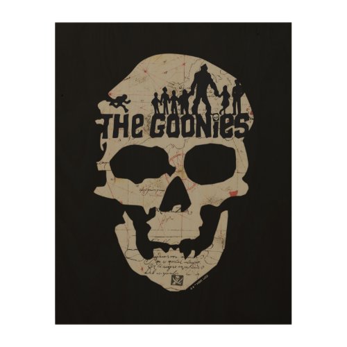 The Goonies Skull Silhouette Graphic Wood Wall Art