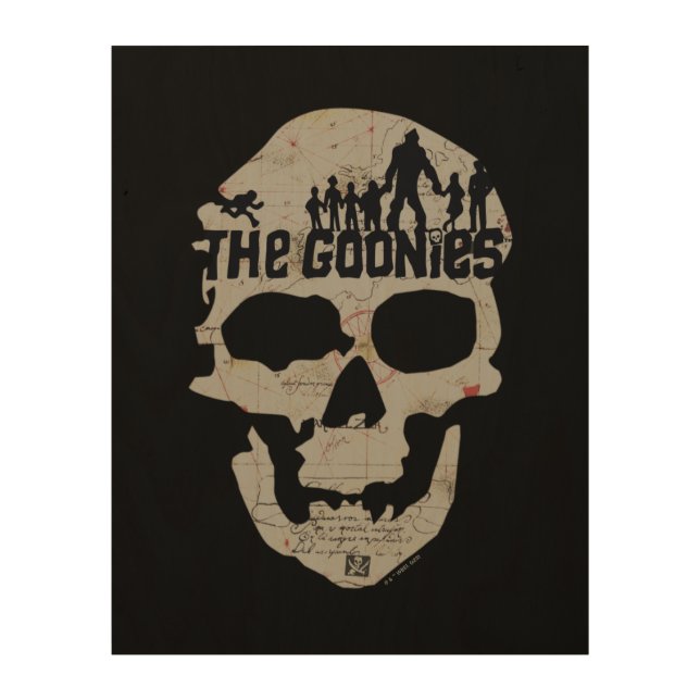 The Goonies Skull Silhouette Graphic Wood Wall Art (Front)