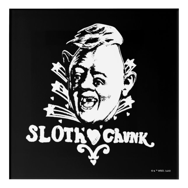 The Goonies "Sloth ♥ Chunk" Acrylic Print (Front)