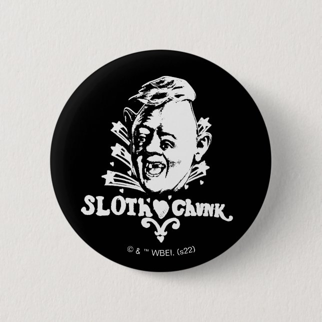 The Goonies "Sloth ♥ Chunk" Button (Front)
