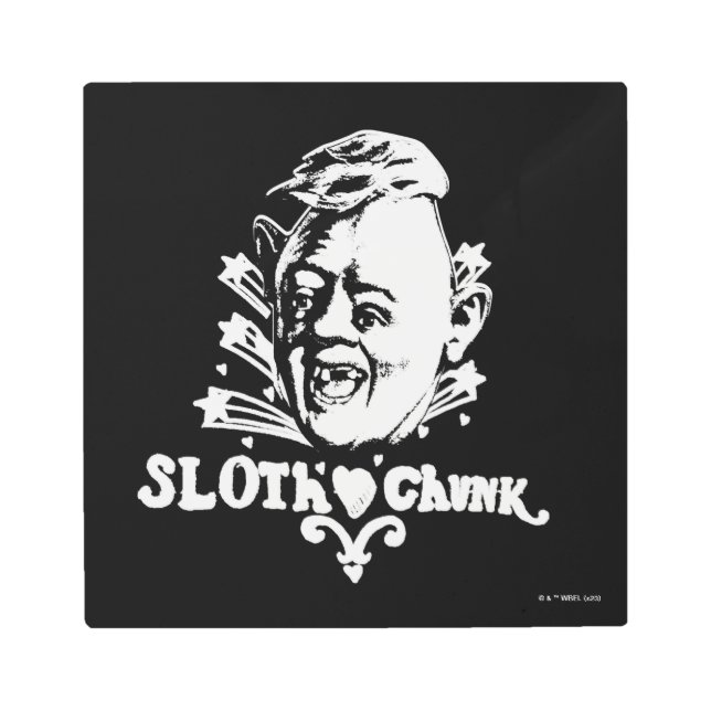 The Goonies "Sloth ♥ Chunk" Metal Print (Front)