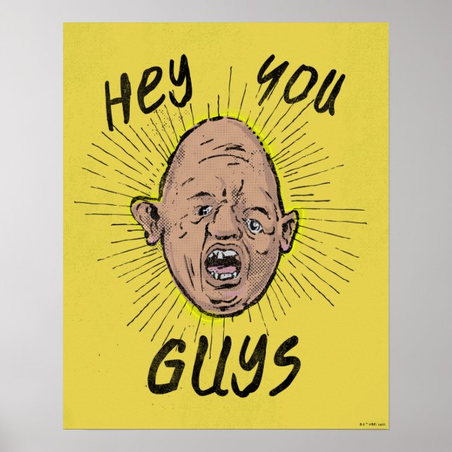The Goonies Sloth Doodle "Hey You Guys" Poster (Front)