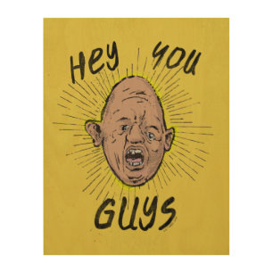 The Goonies Sloth Doodle "Hey You Guys" Wood Wall Art