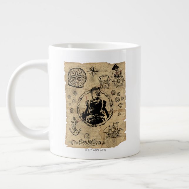 The Goonies Sloth Treasure Map Giant Coffee Mug (Left)