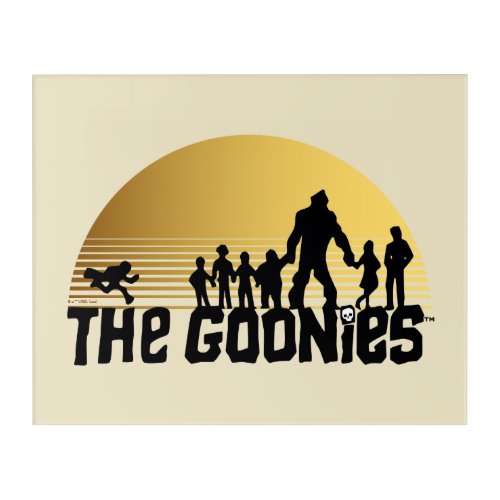 The Goonies Sunset Silhouette Graphic
