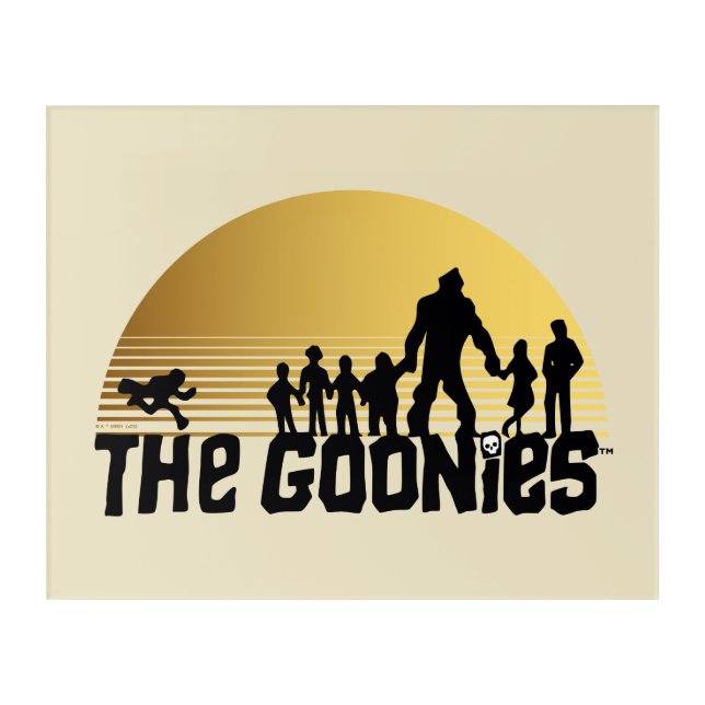 The Goonies Sunset Silhouette Graphic Acrylic Print (Front)