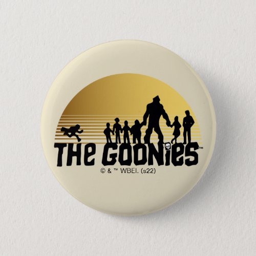 The Goonies Sunset Silhouette Graphic Button