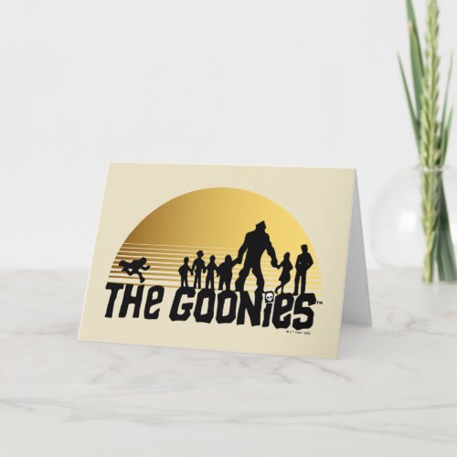 The Goonies Sunset Silhouette Graphic Card