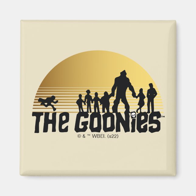 The Goonies Sunset Silhouette Graphic Magnet (Front)