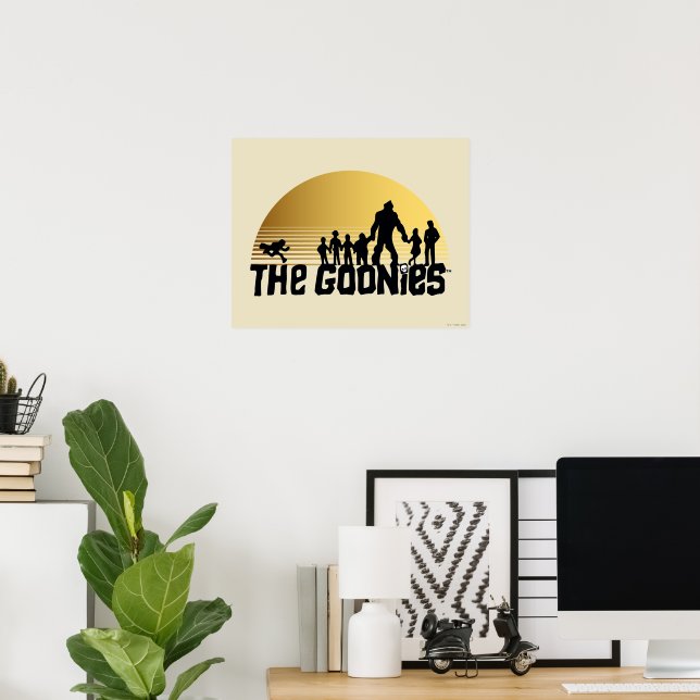 The Goonies T-Shirt Sunset Silhouette Maglia Uomo Ufficiale (L