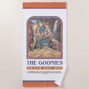 The Goonies Treasure Anniversary Poster Beach Towel