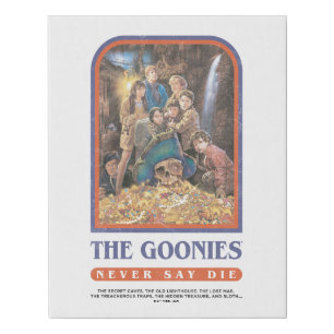 The Goonies Treasure Anniversary Poster Faux Canvas Print