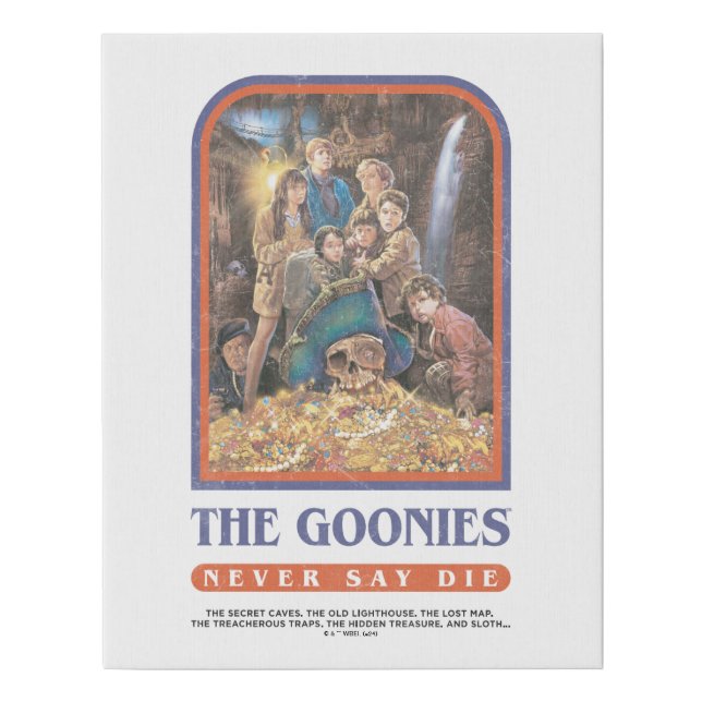 The Goonies Treasure Anniversary Poster Faux Canvas Print (Front)
