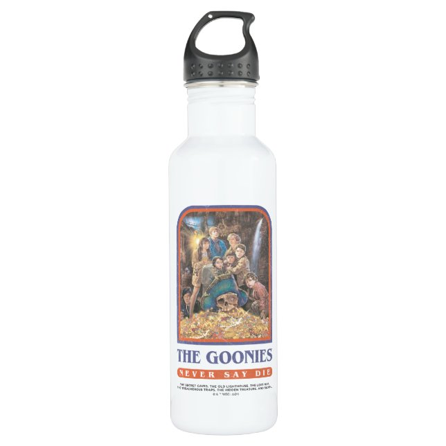 The Goonies Treasure Anniversary Poster Stainless Steel Water Bottle (Front)