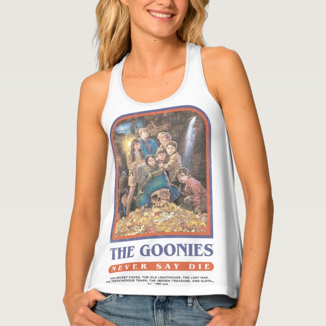 The Goonies Treasure Anniversary Poster Tank Top (Front)