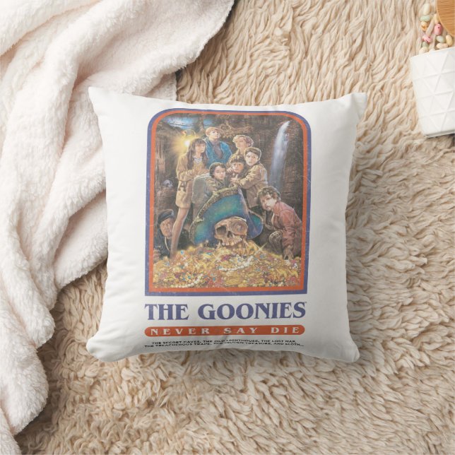 The Goonies Treasure Anniversary Poster Throw Pillow (Blanket)