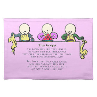 The Goops - Customizable Cloth Placemat