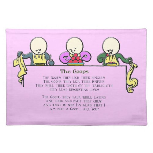 The Goops _ Customizable Cloth Placemat