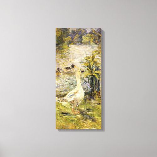 The Goose by Berthe Morisot Canvas Print