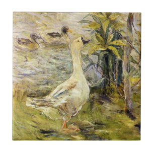 The Goose (by Berthe Morisot) Ceramic Tile