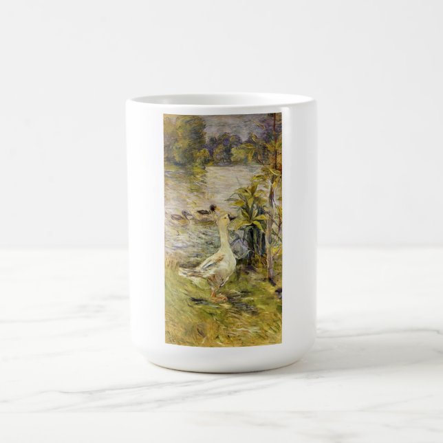 The Goose (by Berthe Morisot) Coffee Mug (Center)